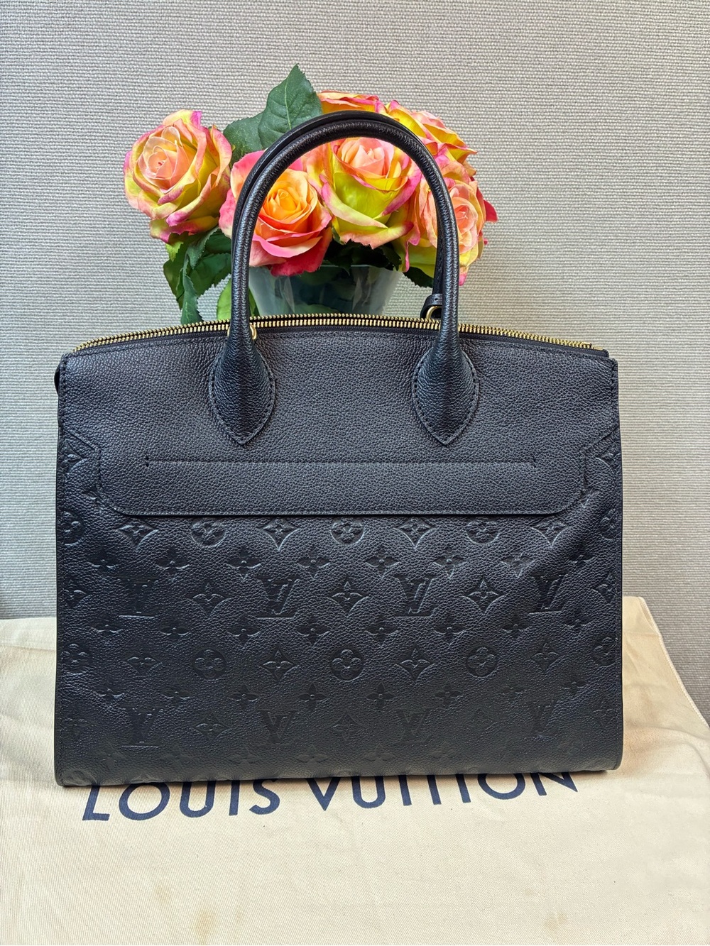 Louis Vuitton LV Black Monogram Empreinte Pont Neuf GM Bag - Fantastic Condition - Picture 6 of 16